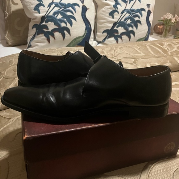 Mezlan Black Leather Oxfords main image 5